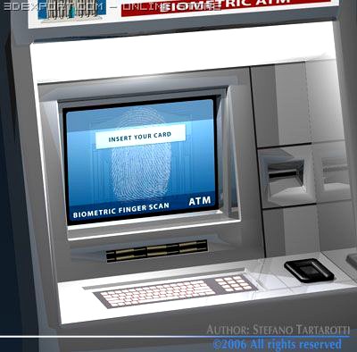 Biometric ATM 3D Model