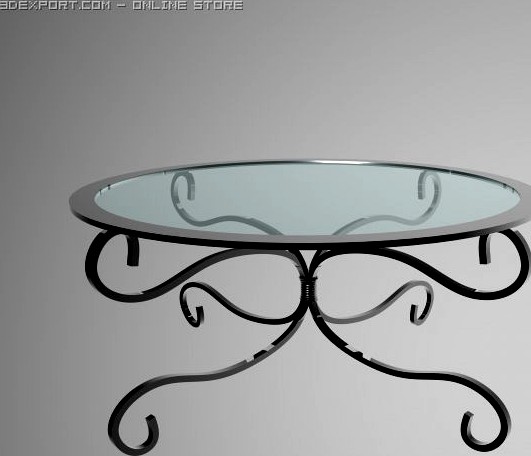 Cafe Table 3D Model