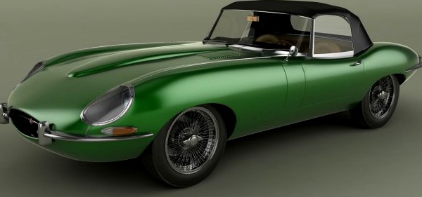 Jaguar E type Convertible 3D Model