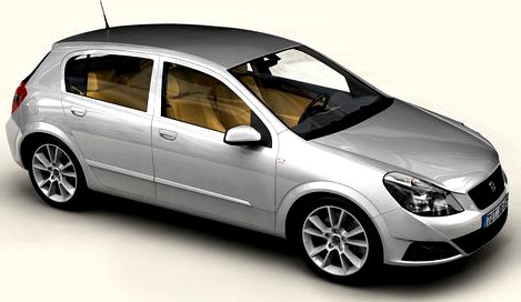 Generic Car Compact Class 3D Model