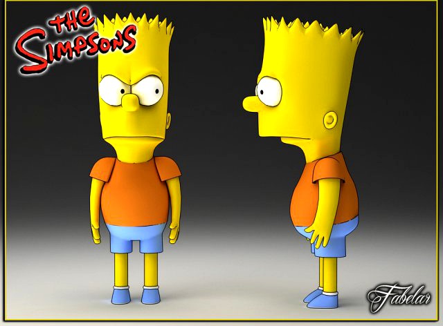 Bart Simpson 3D Model