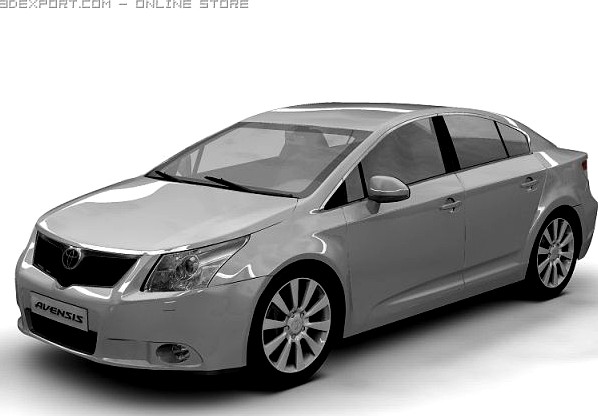 2009 Toyota Avensis 3D Model