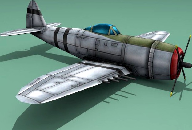 Republic P47 Thunderbolt 3D Model