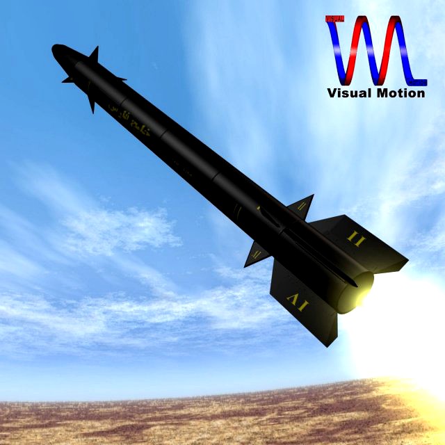 Iranian Persian Gulf Missile 3D Model