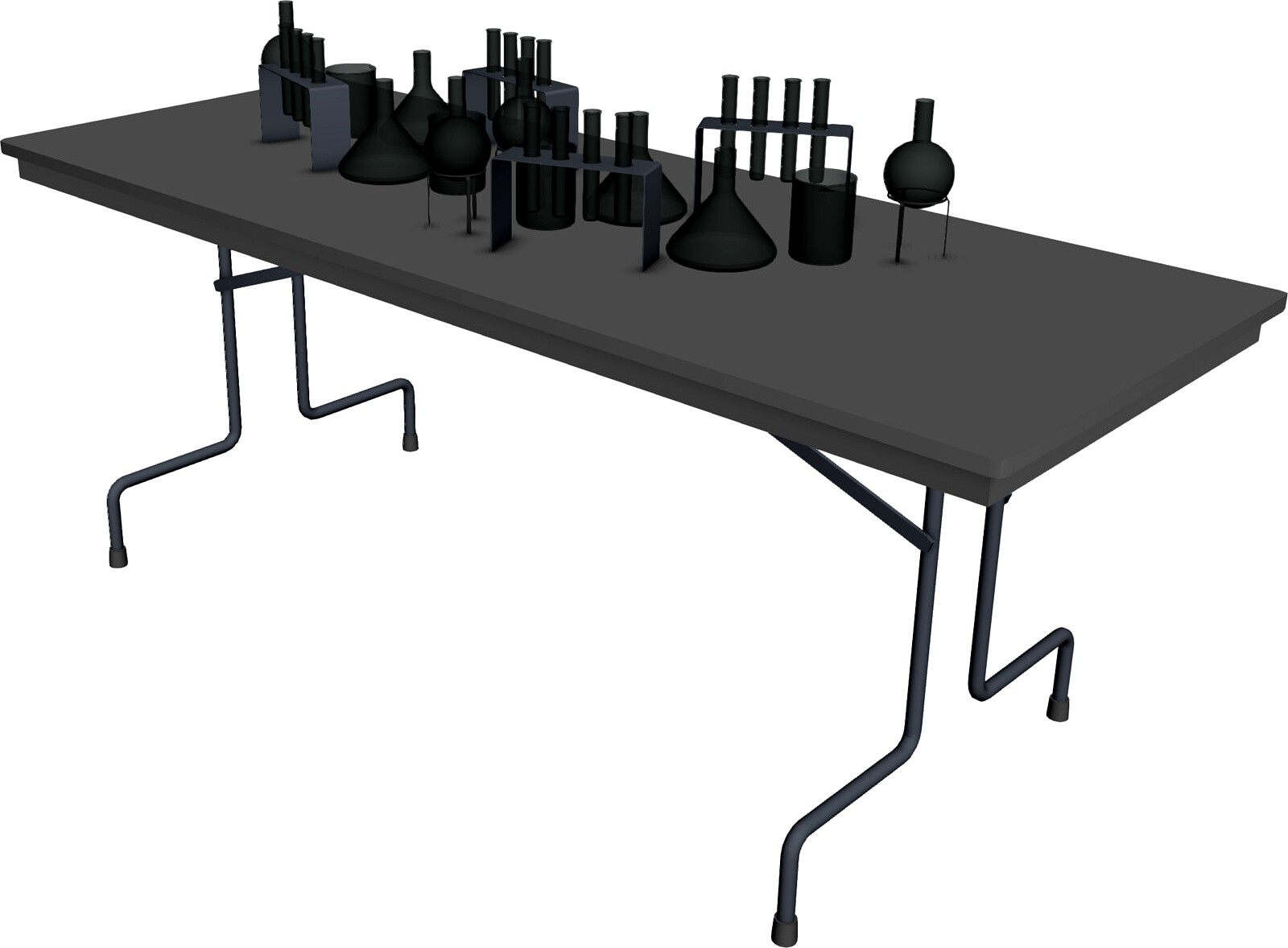 School Lab Table 3d model