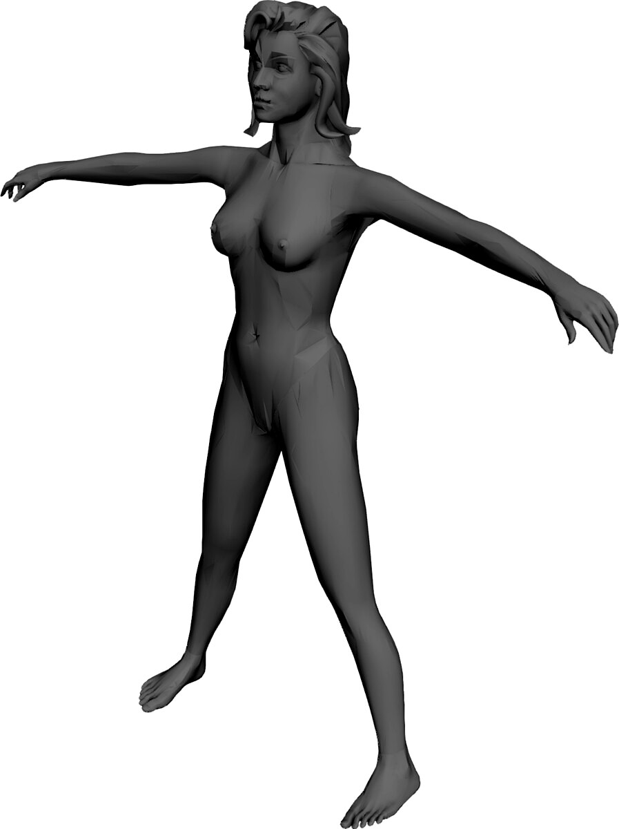 Woman 3D CAD Model