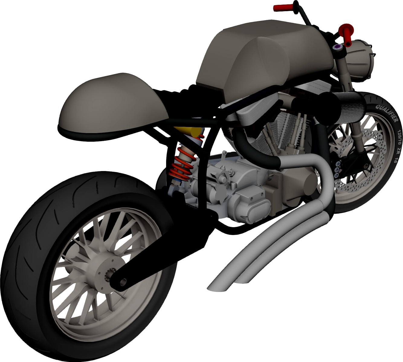 Motorcycle 3D CAD Model