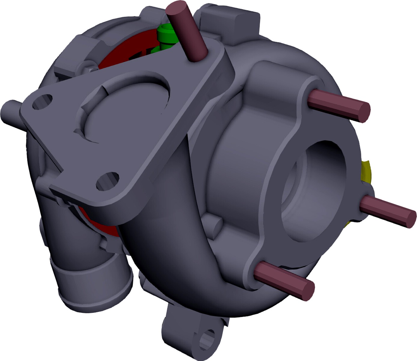 Garrett GT15 Turbocharger 3D CAD Model