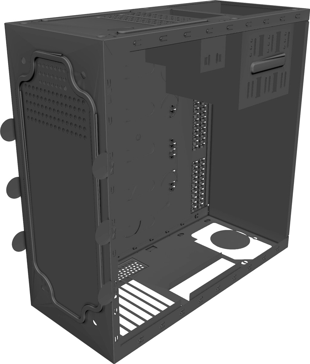 Computer Tower Case 3D CAD Model