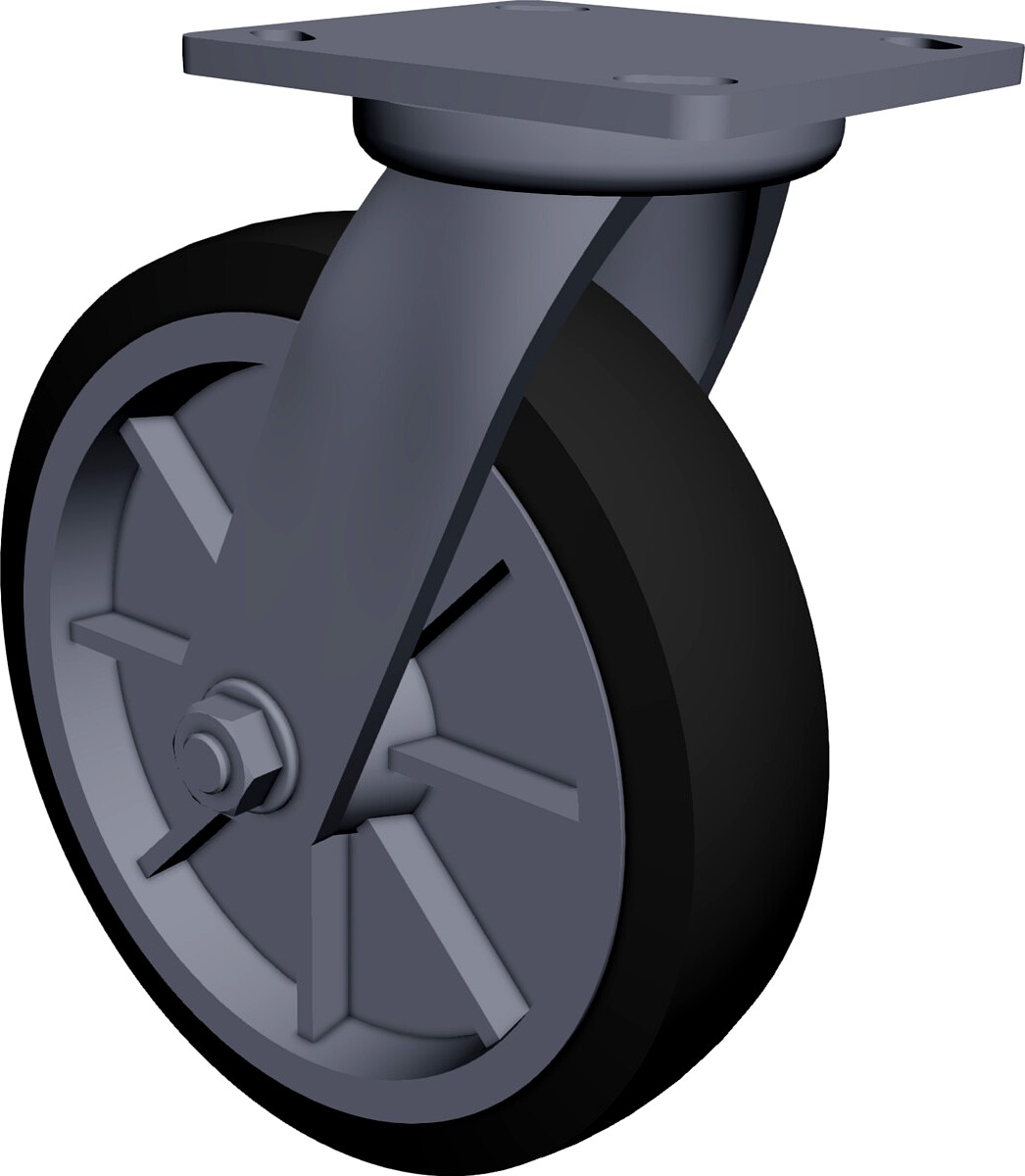 Caster Wheel 3D CAD Model