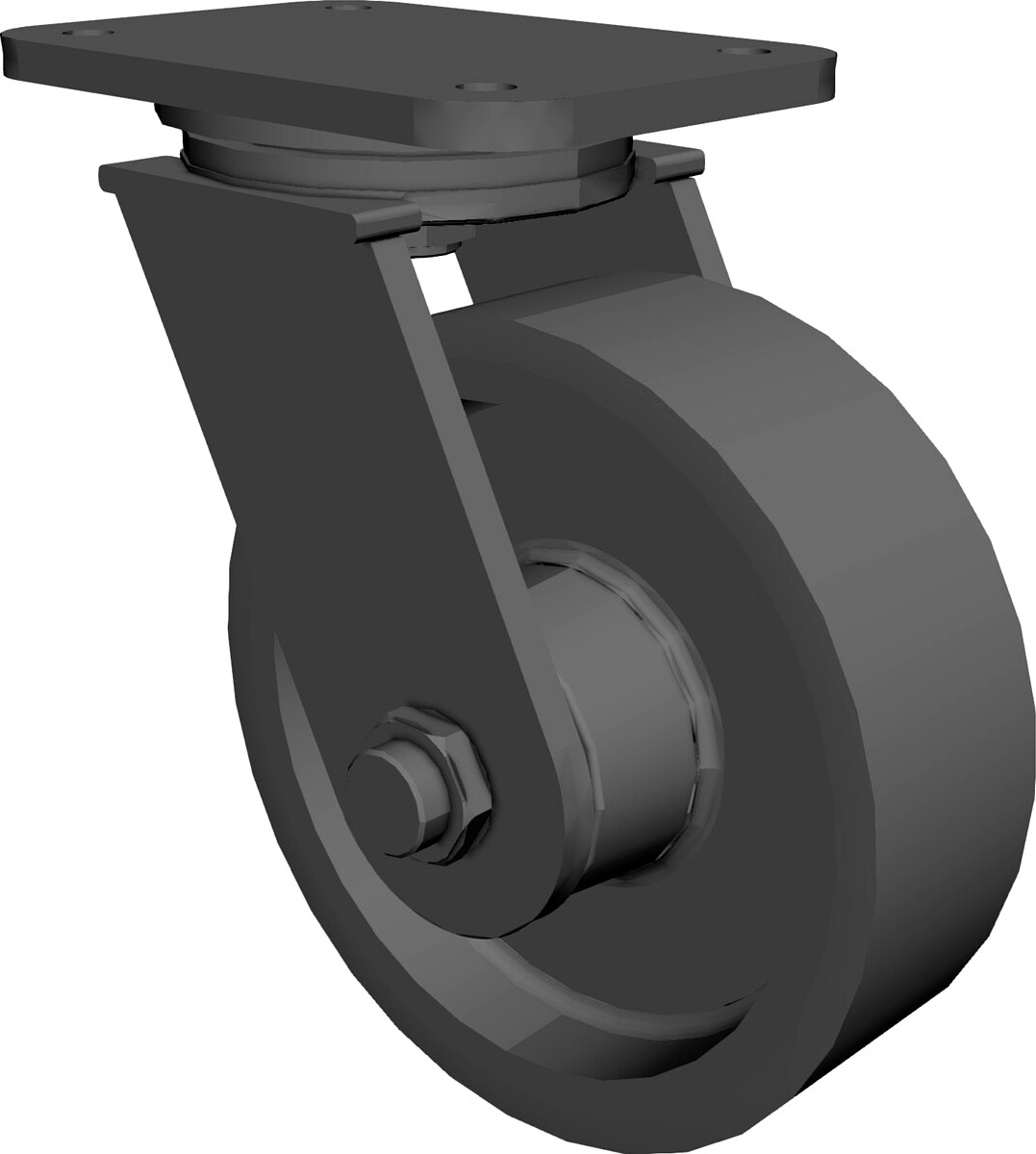 Caster Wheel 3D CAD Model