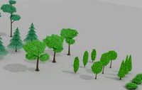 Simple trees and bushes pack