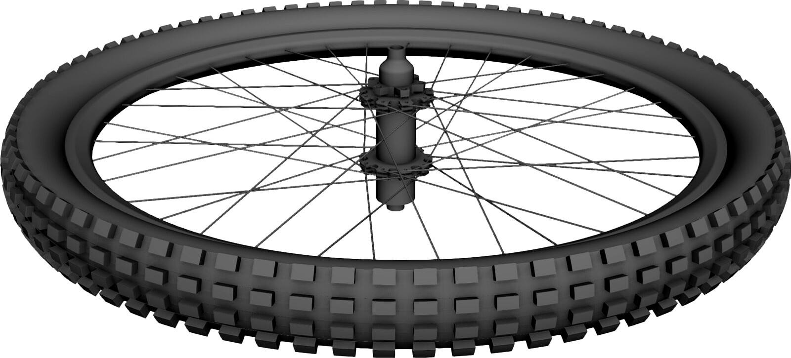 MTB 26" Rear Wheel 3D CAD Model