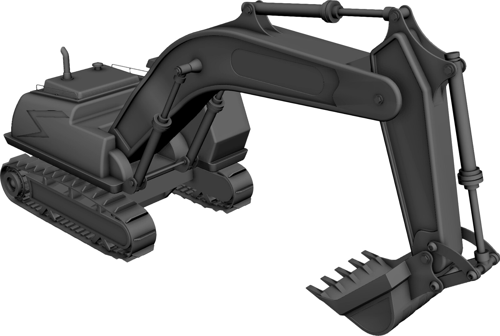 Excavator 3D CAD Model