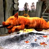 Pig on a spit