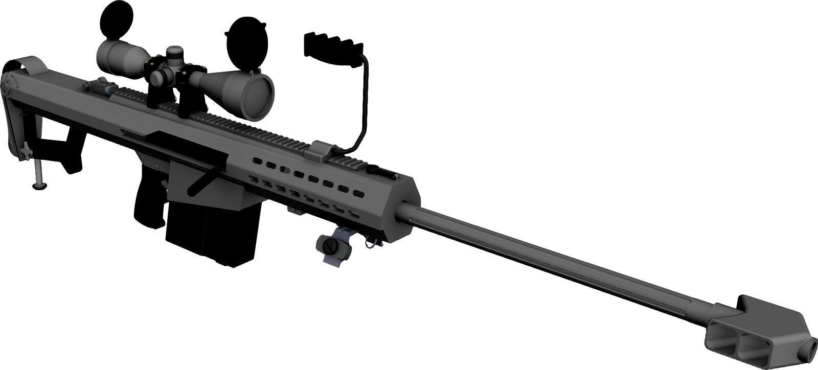 M107 Barrett 3D CAD Model