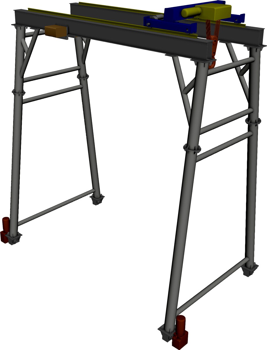 Gantry Crane 3D CAD Model