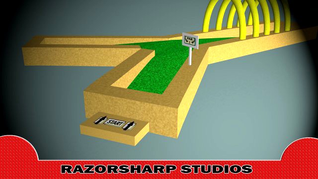 Mini Golf Alphabet Y Hole 3D Model