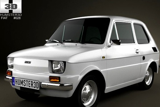 Fiat 126 1976 3D Model
