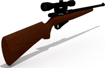 Sniper Rifle 3D Model