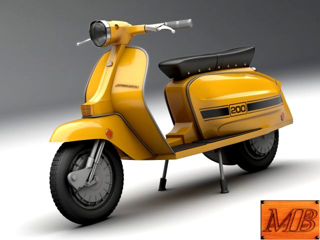 Lambretta Jet 200 3D Model