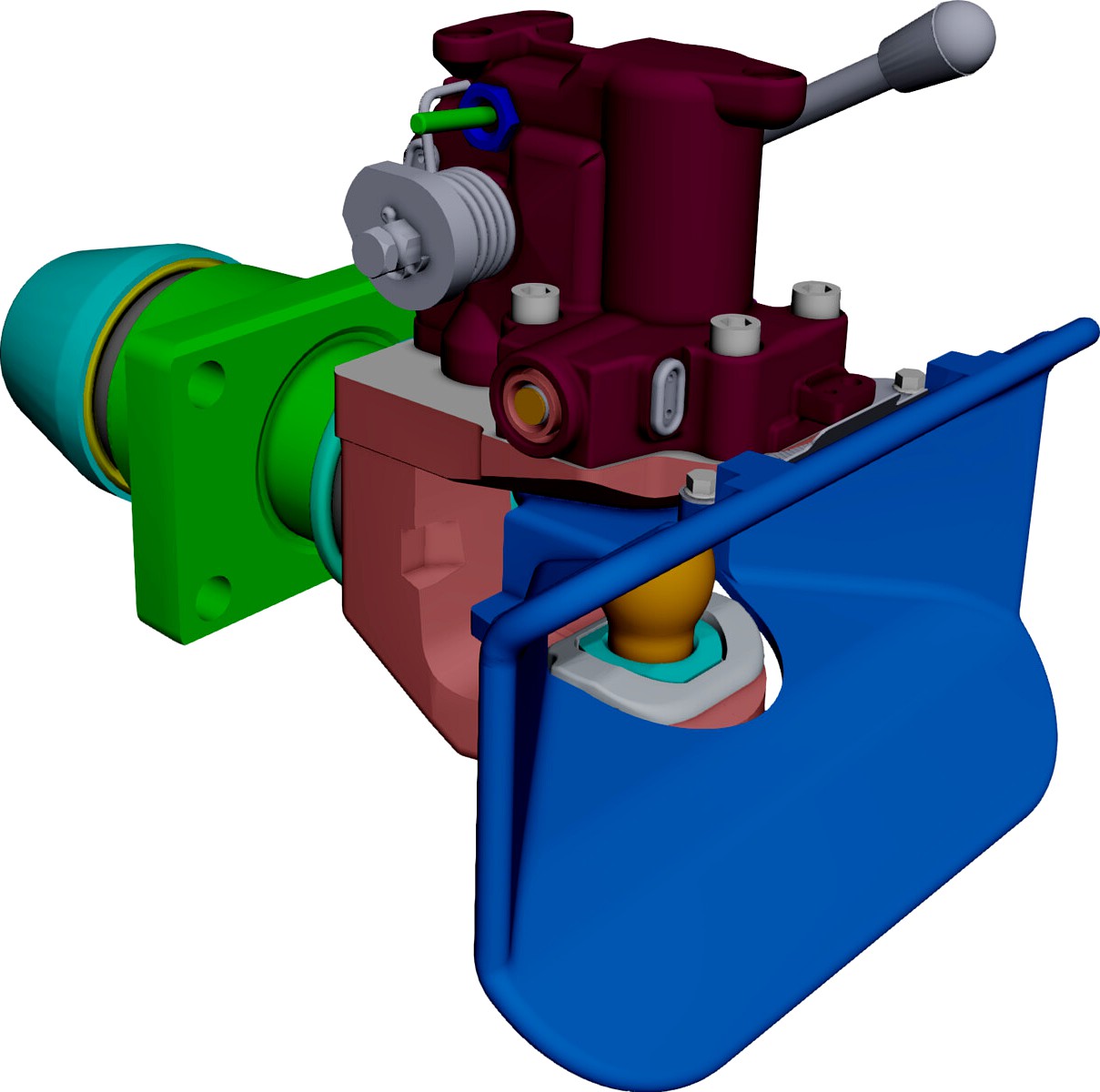 Rockinger ROE500A Automatic Towing Hitch 3D CAD Model