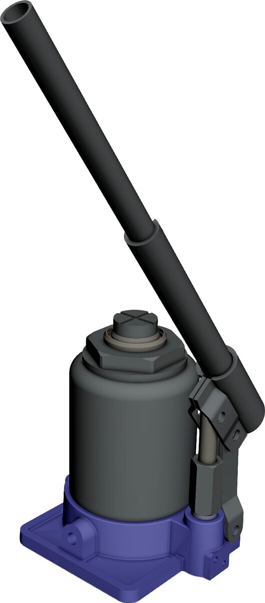 Hydraulic Jack 3D CAD Model