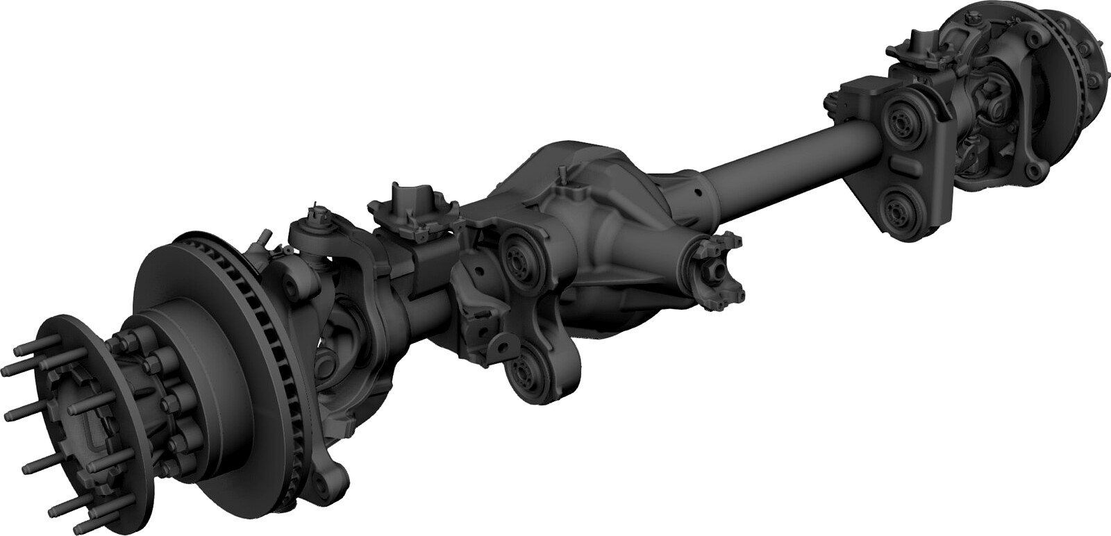 Front Axle F550 3D CAD Model