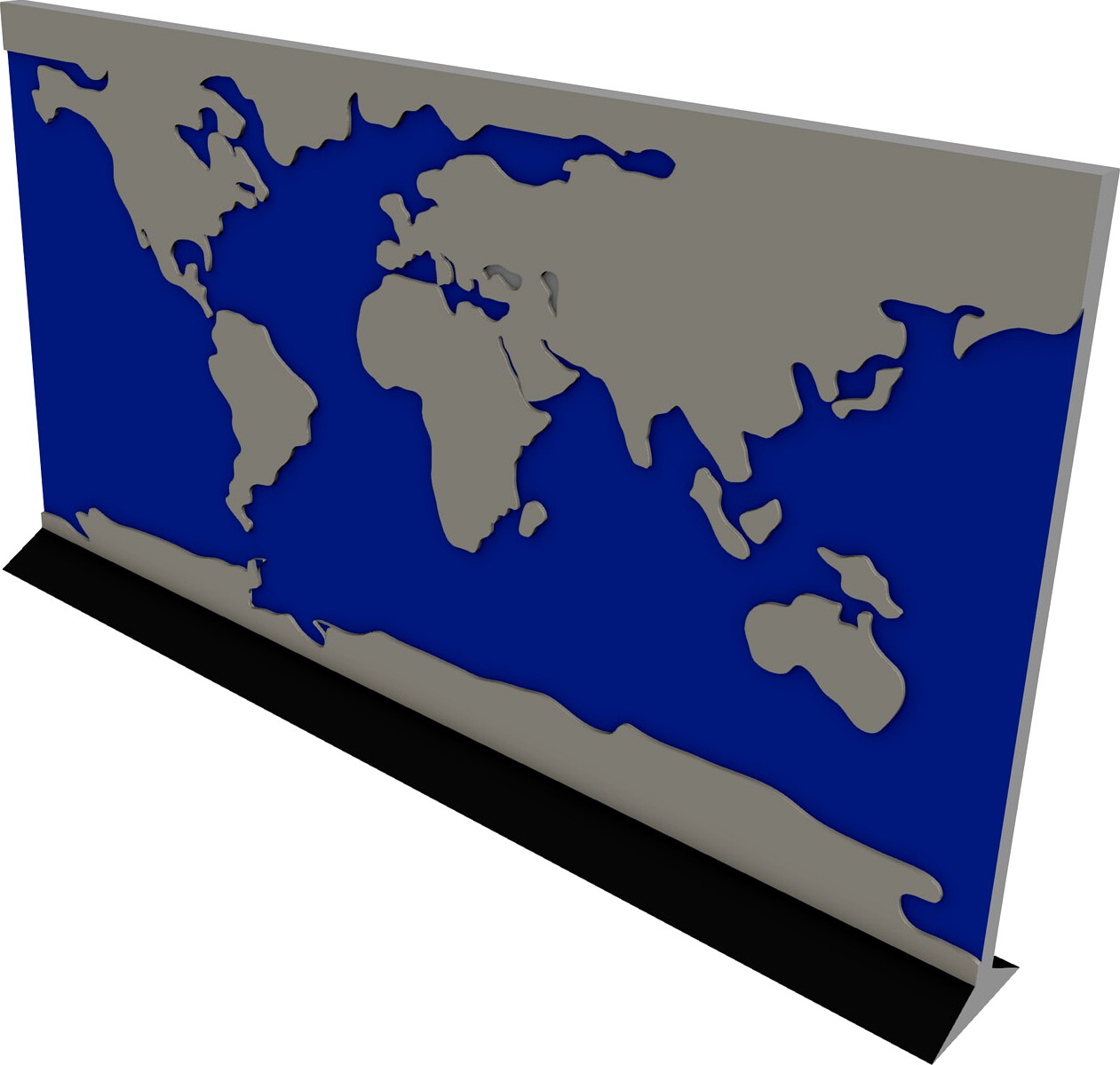 Earth Map 3D CAD Model