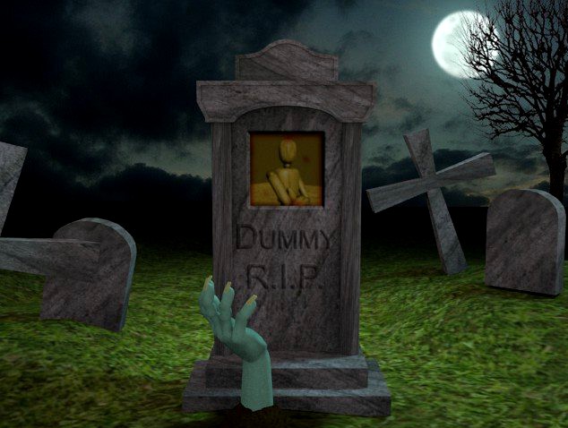 Scary Cemetery Scene 3D Model