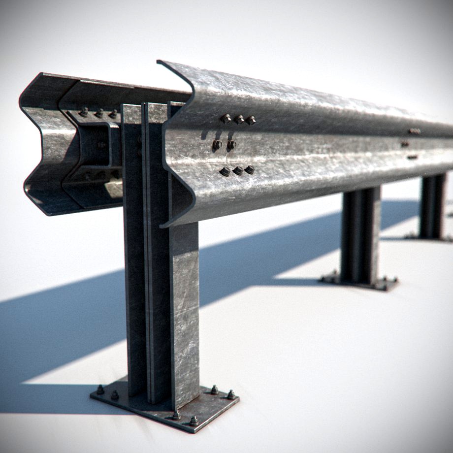 Road Guardrail3d model