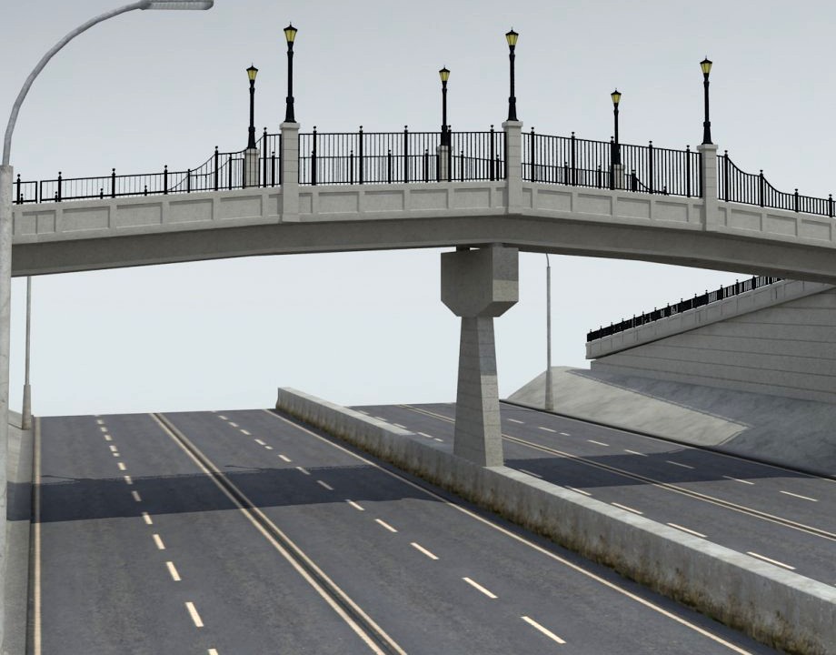 Pedestrian Bridge3d model