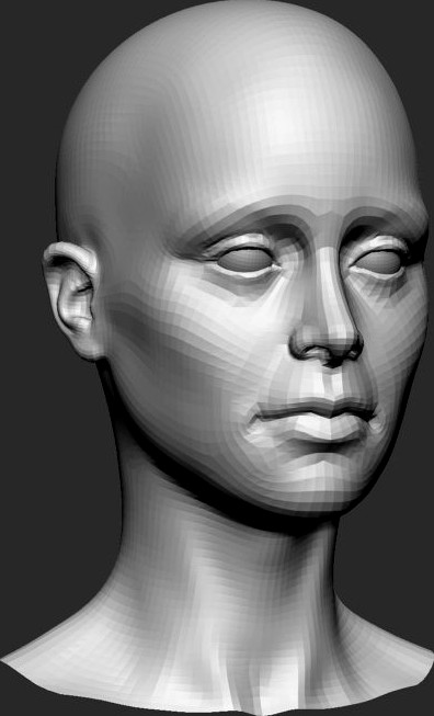 Female Head Base Mesh3d model