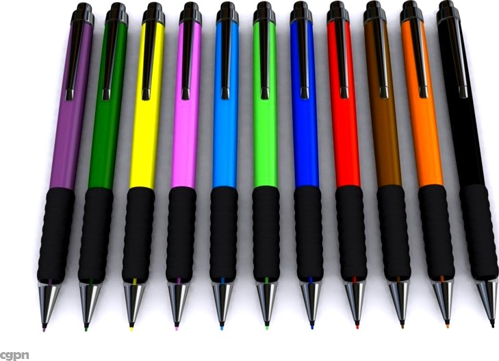 colored pen3d model