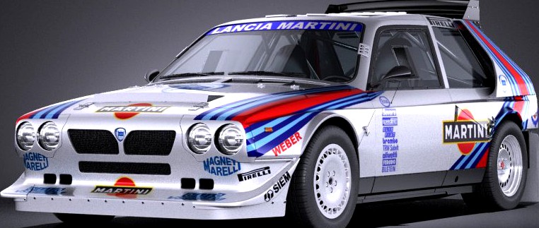 Lancia Delta S4 rally car3d model