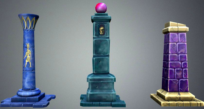 Fantasy Pillar Collection3d model