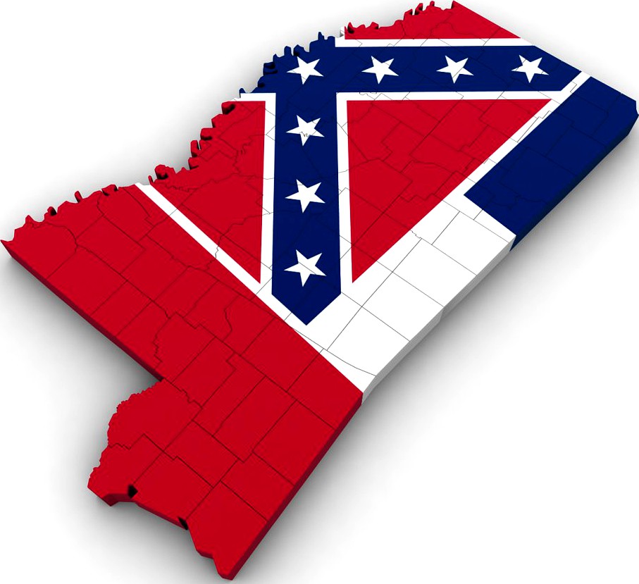 Mississippi Political Map3d model