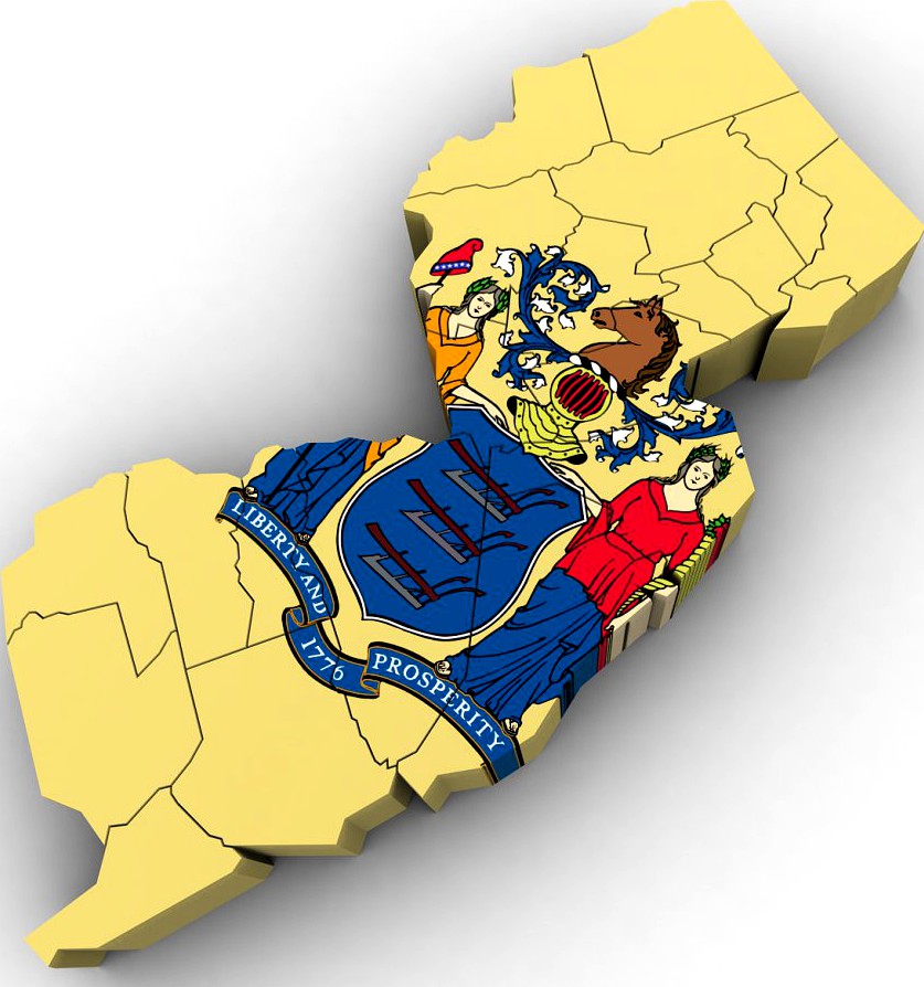 New Jersey Political Map3d model