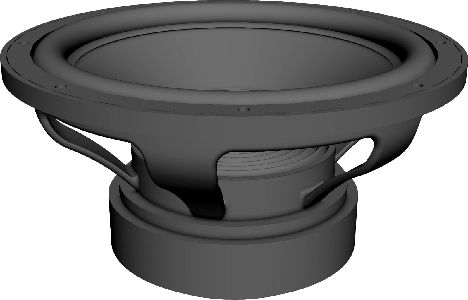 Subwoofer Bass Driver 12 inch 3D CAD Model