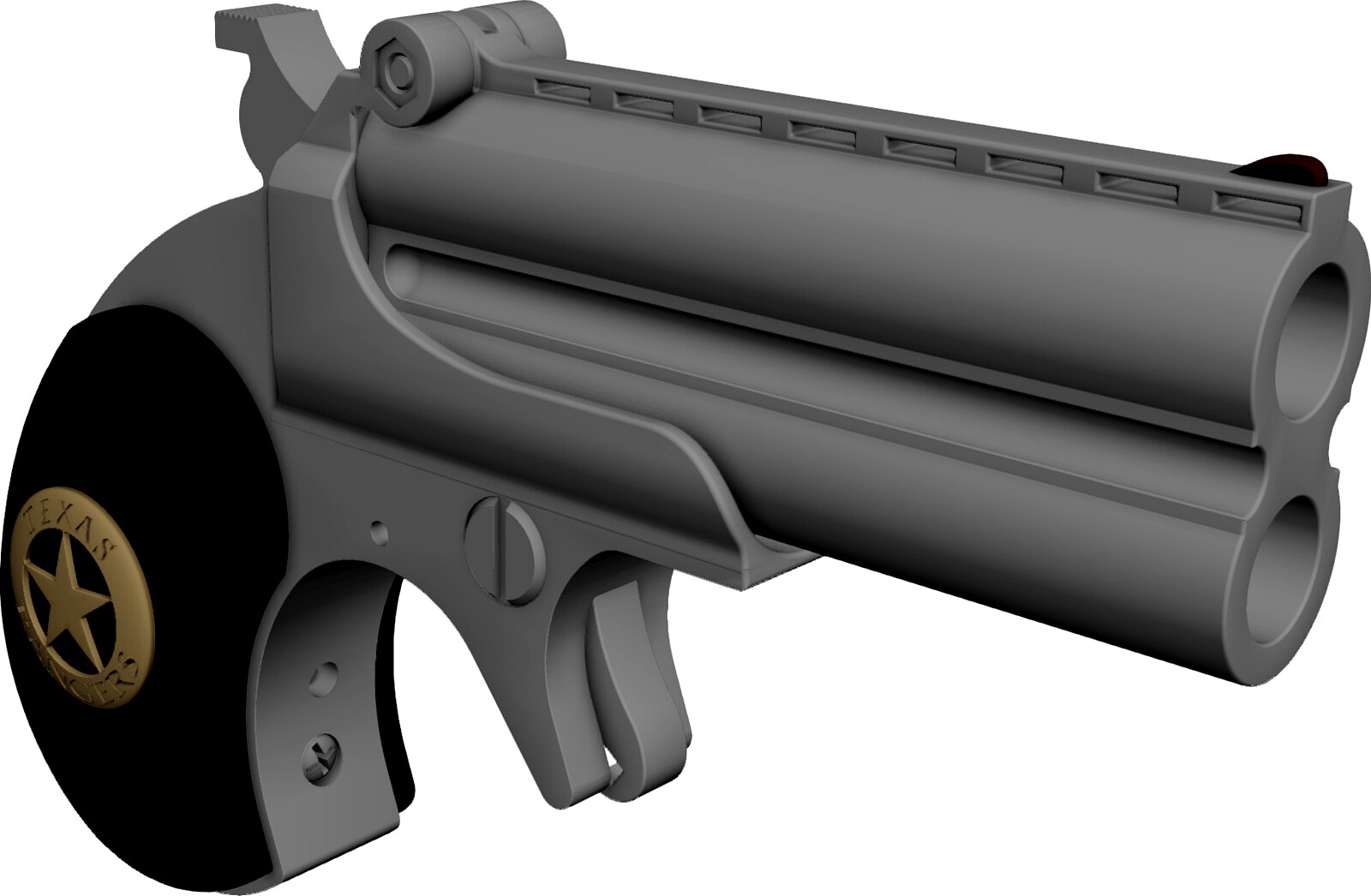 Derringer Texas Ranger 3D CAD Model