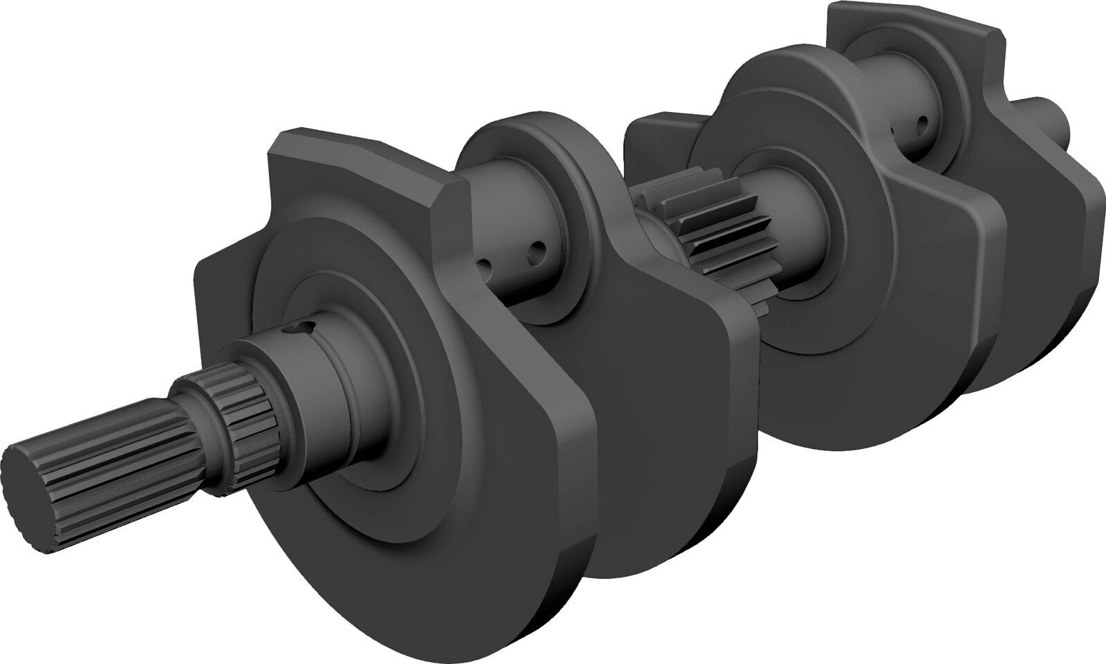 Honda VFR 400 NC30 Crankshaft 3D CAD Model