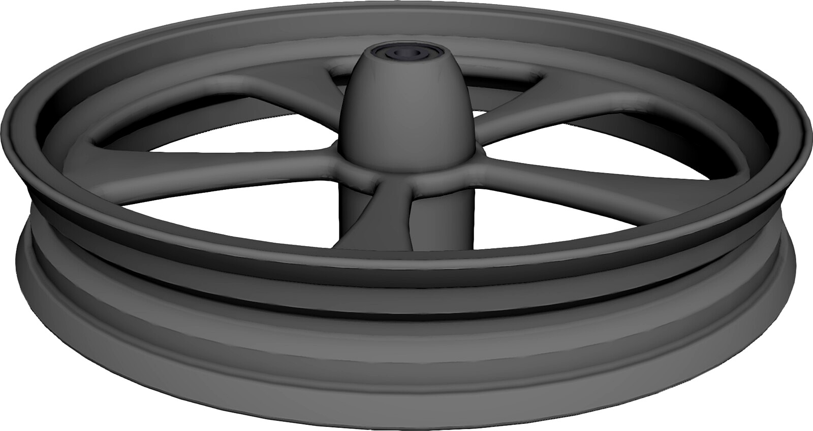 Harley Front Wheel 5 spoke 3D CAD Model