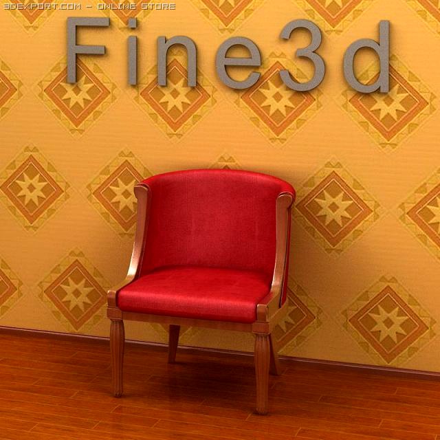 Antique09Chair014a 3D Model