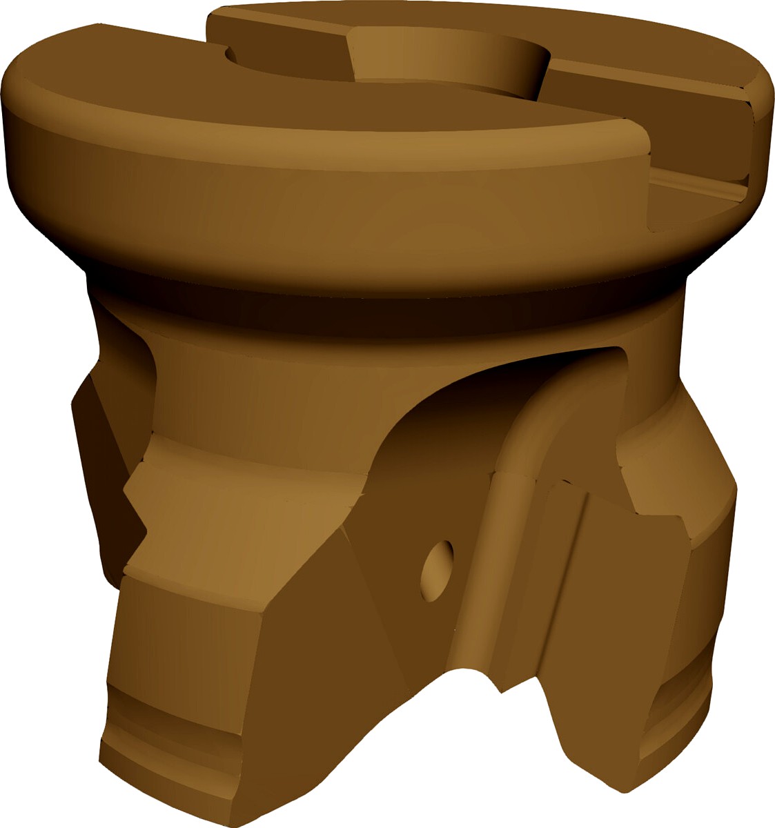 Aluminum Face Mill 3D CAD Model