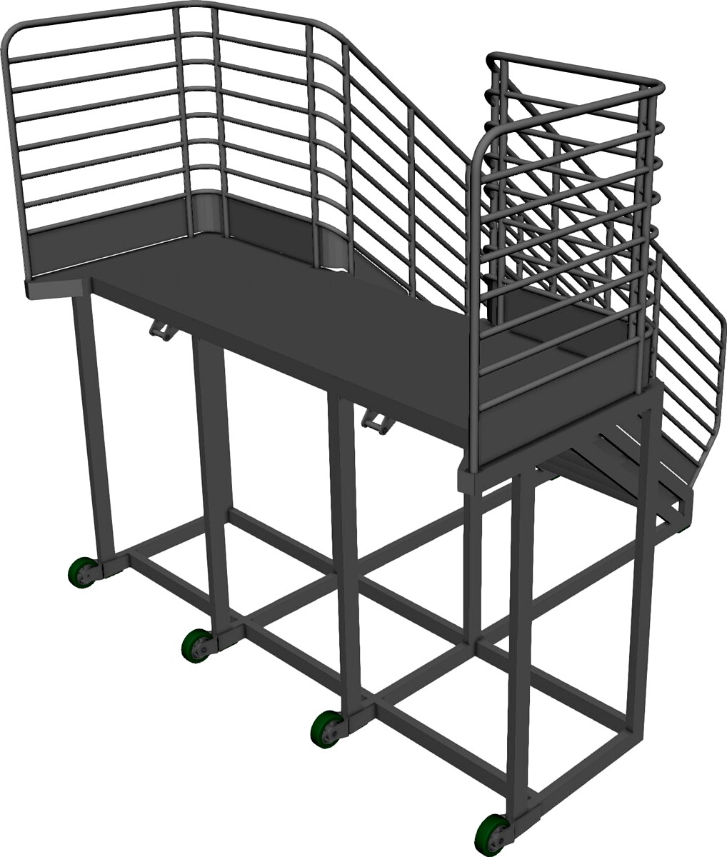 Aluminium Platform 3D CAD Model