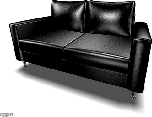 black sofa3d model