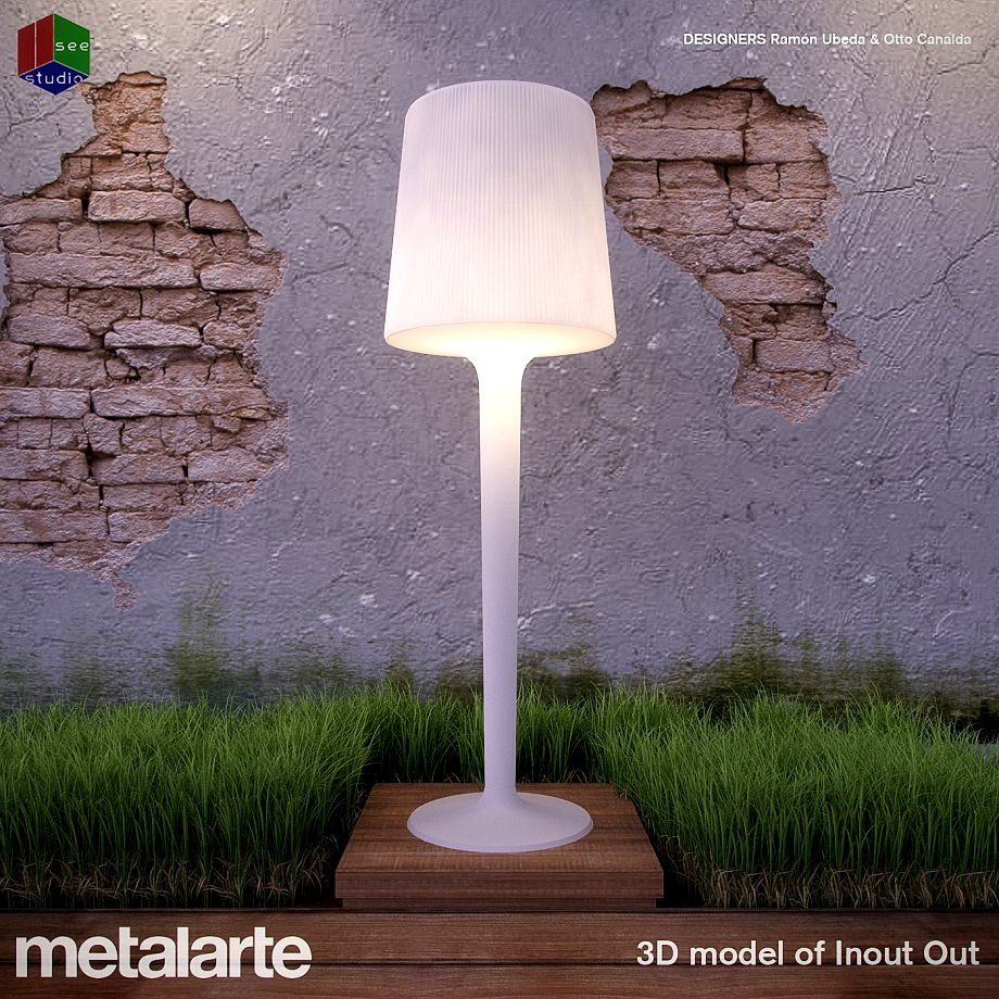 Metalart Inout floor lamp3d model