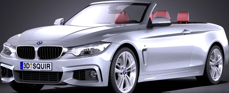 BMW 4-Series Convertible F33 M sport package 2015 VRAY3d model