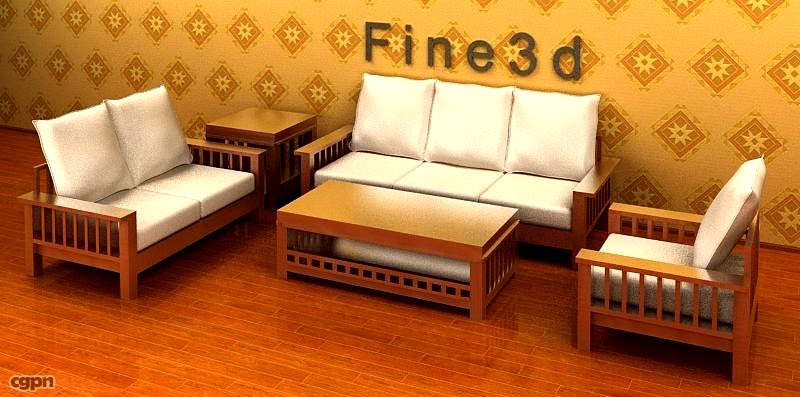 04-Combination Sofa-0013d model