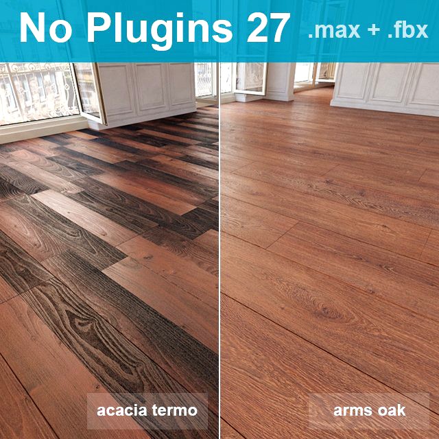 Parquet Floor 27 WITHOUT PLUGINS3d model